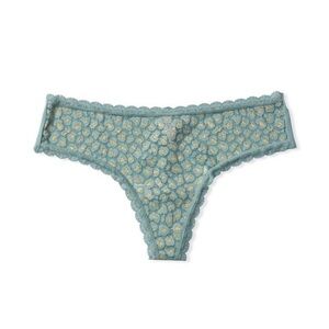 Victoria's Secret Lace Panties in Teal and Yellow